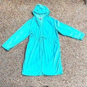 Like New Cozelle Plush Velour Hoodie Robe XXS XS